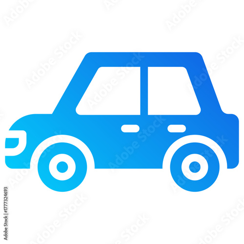 car gradient fill icon