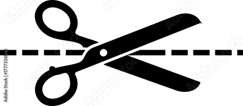  scissors silhouette icon vector illustration.Comb Scissors Dairy Background Icon.Paper scissors with cut lines icon set. Vector illstration.Editing or remove with AI. Artificial intelligence