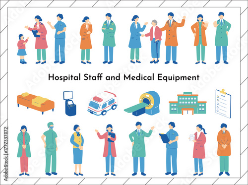 Medical staff and medical equipment / 医療従事者と医療機器