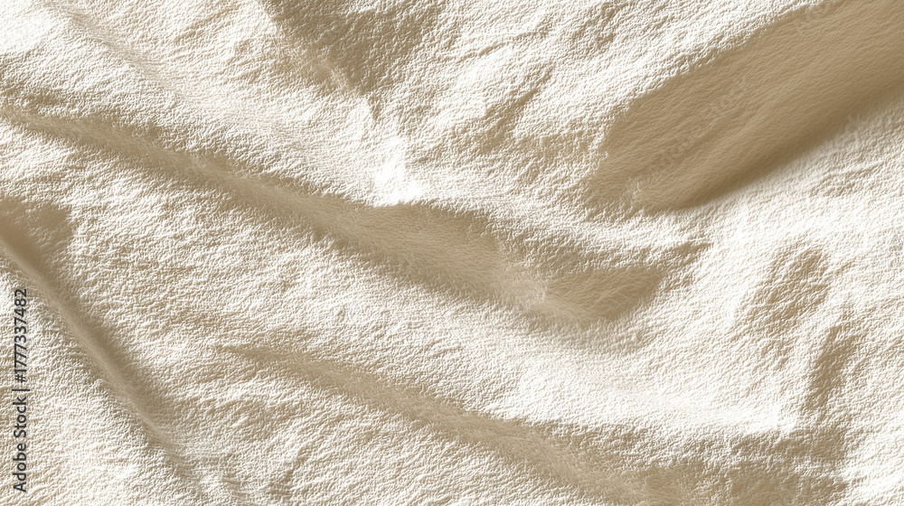 Obraz premium 静寂の布 ― 柔らかな光に包まれたナチュラルリネンの質感