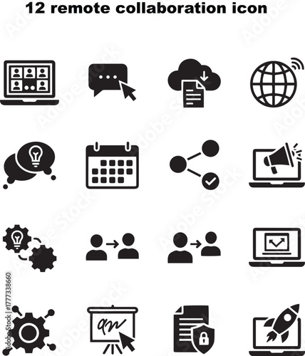 remote collaboration icon