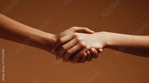 Hands joining together in unity
