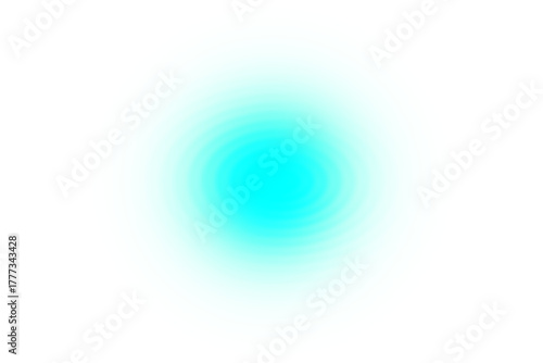 A luminous blue orb emits a soft, diffused glow isolated on transparent background, symbolizing warmth, energy, and positivity in its purest form