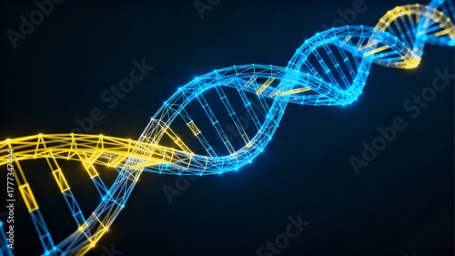 Abstract DNA Helix Structure