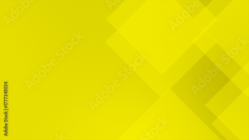 Yellow color square geometrical shapes simple and elegant loop able background 