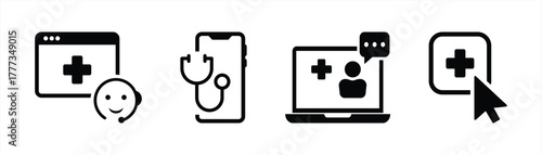Digital Healthcare Icon