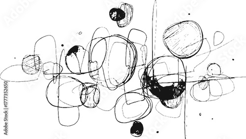 Trendy abstract defect shapes with dust particle and dust grain grunge texture background