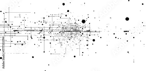 science and technology communication background with modern digital circuit pattern on white abstract backdrop