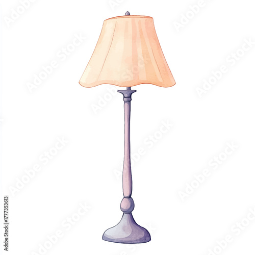 Elegant floor lamp with a classic design.