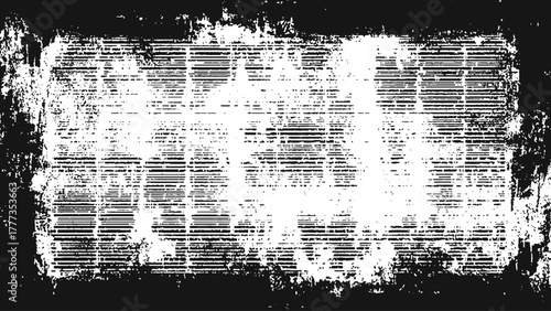 Texture of old surface on black background with white scratches Simple black abstract grunge background