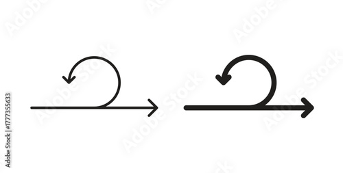 Agile icon with glyph and line. black vector icons for Web UI