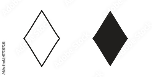 Card-diamond icon with glyph and line. black vector icons for Web UI
