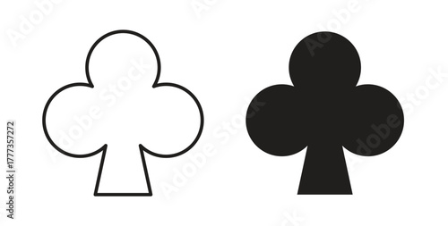 Card-club icon with glyph and line. black vector icons for Web UI