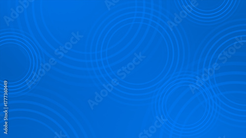 Royal blue color circular ripple pattern repeating circles design geometrical loop able background