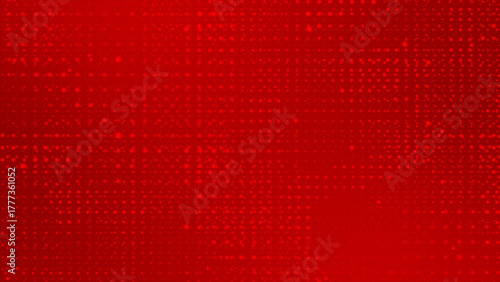 Red color hi-tech circular dots design simple and elegant loop able half tone pattern on black background