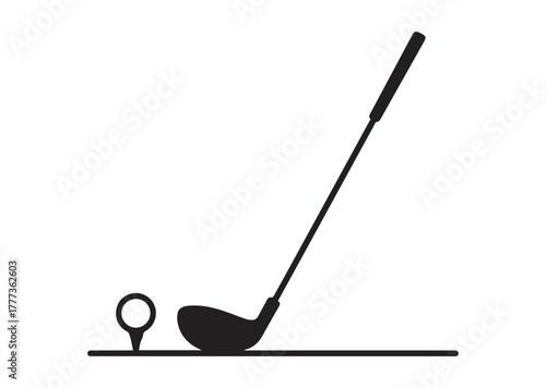Golf Line art Vector design