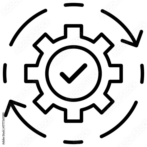 Processing Outline Icon