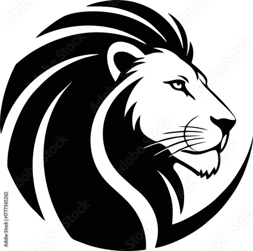 lion head vector silhouette