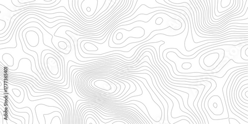 Topographic map seamless pattern contour lines on a white background great for geographic cartographic and terrain concepts
