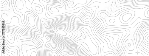 Topographic map lines seamless vector pattern abstract contour background for geography cartography and land elevation concepts