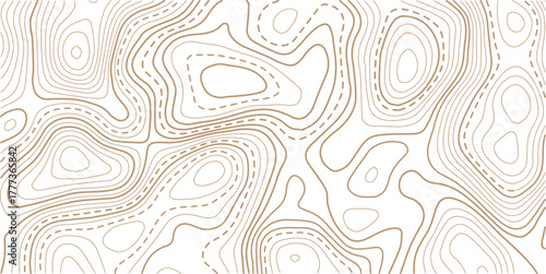 Topographic gold luxury map background. Geographic abstract pattern.paper texture Imitation of a geographical map shades.