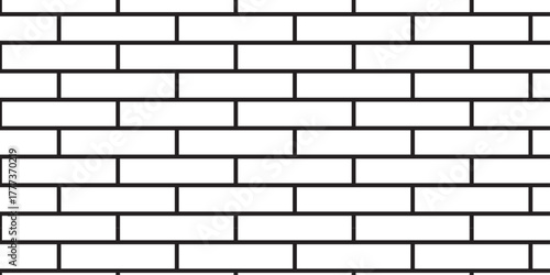 white brick wall texture and solid bricks seamless pattern background.	

