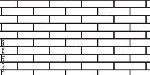 white brick wall texture and solid bricks seamless pattern background.	
