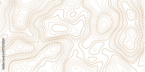  The topo contour or wallpaper. Mountain trail terrain or path. Vector illustration.Modern design with White background with topographic wavy pattern design.