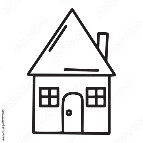 house icon isolated on white