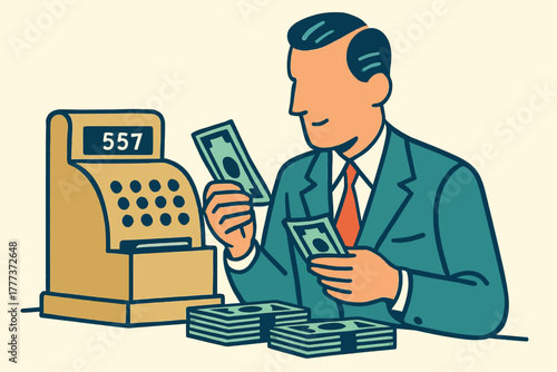 representing money and finance. Includes coin, dollar bill, wallet, piggy bank,