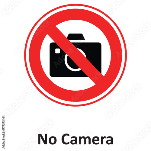 No Camera Vector icon which can easily modify or edit