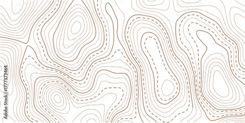Abstract topo contour map on white background, Topographic map Topographic contour lines map seamless pattern.Geographic mountain relief. Abstract lines background. Contour maps.