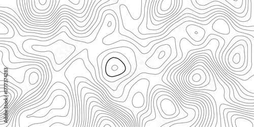 Abstract diagram discovery topographic map banner texture background. Modern design with White background with topographic wavy pattern design.paper texture Imitation of a geographical map shades
