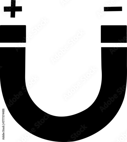 customer, people, attracting, magnet, icon, flat, vector, illustration, iron, positive, negative, science, subject, isolated, transparent, background, force, object, technology, equipment, metal, grap