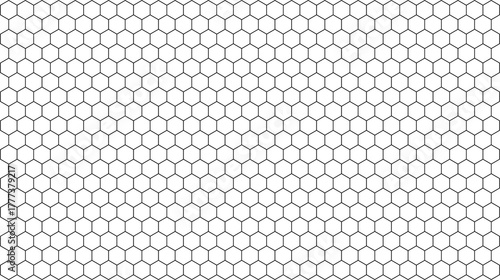 Seamless Geometric Hexagon Pattern Vector Background for Science and Technology