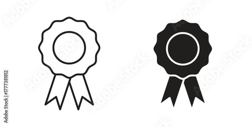 Badge icon concept set. Simple icon collection