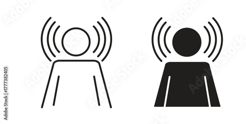 Brand awareness icon concept set. Simple icon collection