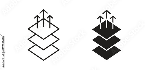 Breathable icon concept set. Simple icon collection