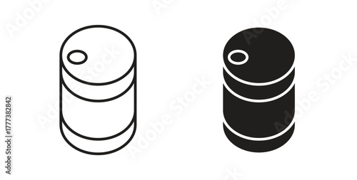 Canned food icon concept set. Simple icon collection