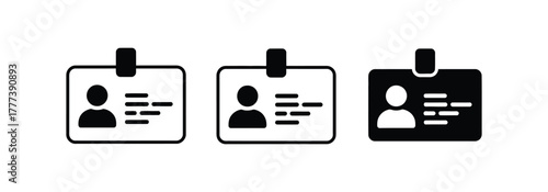 Streamlined employee identification badges showcasing company details and personal information, perfect for secure access and professional representation, enhancing workplace security
