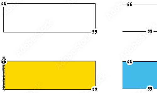 Quote box frame. Game UI design element. Quote box icon. Text quote boxes. Blank template callouts titles template quote text info design boxes quotation bubble blog quotes symbols. 
