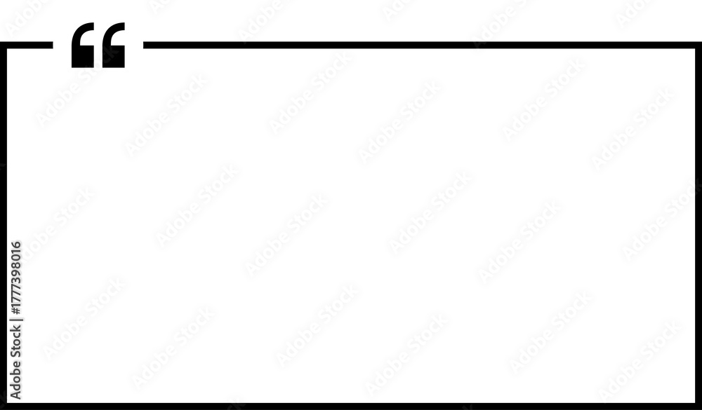 Naklejka premium Text quotes. Quote box frame, big set. Blank template quote text info boxes quotation bubble blog quotes symbols. banner illustration.