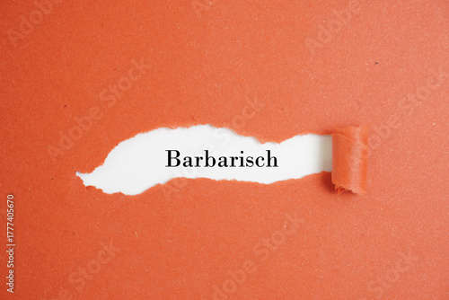 Bilde på lerret Barbarisch