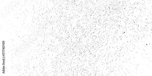 Black and white Dust overlay distress grungy effect paint. Black and white grunge seamless texture. Dust and scratches grain texture on white and black background.	