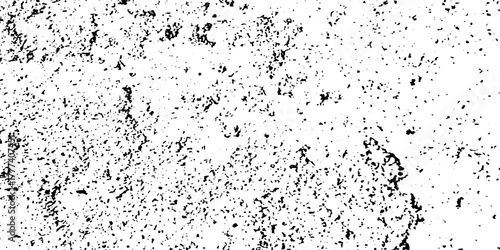 Black and white Dust overlay distress grungy effect paint. Black and white grunge seamless texture. Dust and scratches grain texture on white and black background.	