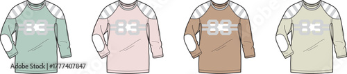 Colorful Long Sleeve Jersey Designs with Elbow Patches for Casual Wear