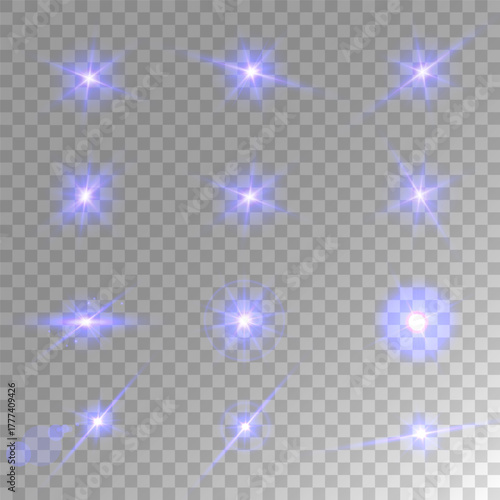 Lens Flare, light glow effect. sun or realistic shining star with backlight effect.
bokeh glitter and sparkles or sparkles on transparent background.
