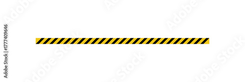 Slash line. Border with diagonal lines. Geometric print for caution tape or barrier. Angle of tilt parallel stripes. Black pattern isolated on white background