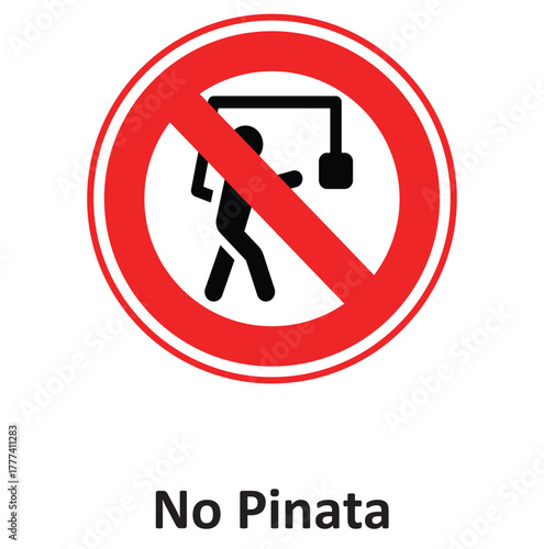 No Pinata Vector icon which can easily modify or edit