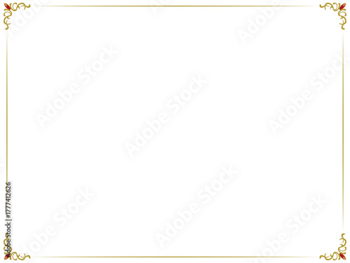 清楚なアンティークフレーム〜ゴールド〜